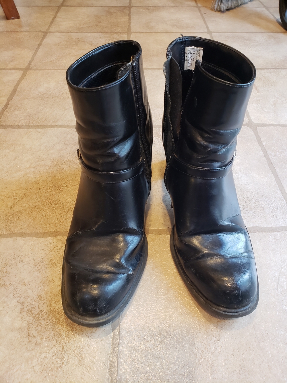 Women's Black Heeled Ankle Boots